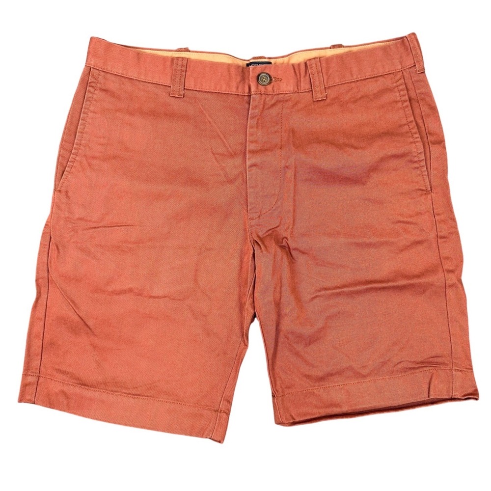 J.Crew‎ Gramercy Chino Shorts Mens 32W Burnt Orange Cotton Twill